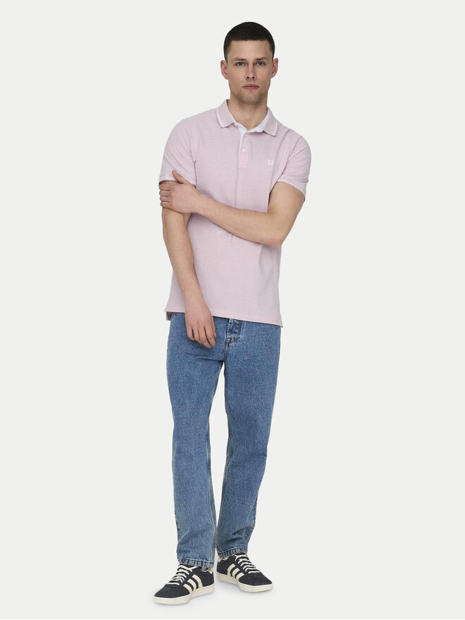 Only & Sons Only & Sons Pólóing Fletcher 22024827 Rózsaszín Regular Fit