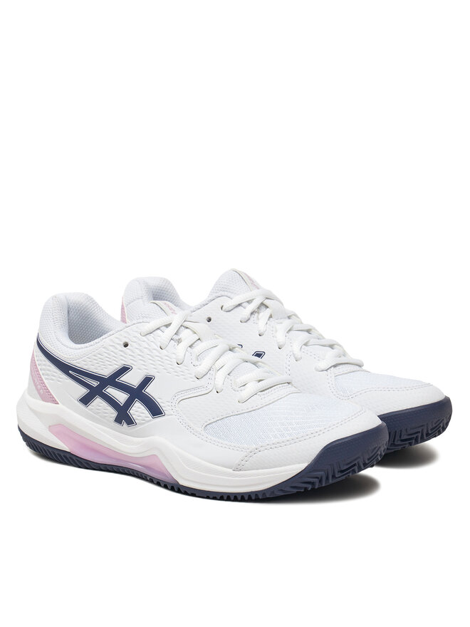 Asics Buty do tenisa Asics Gel-Dedicate 8 Clay 1042A255 Biały