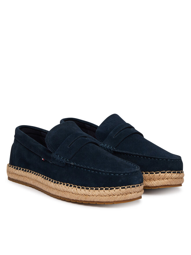Tommy Hilfiger Espadrilles Tommy Hilfiger Flexible Hilfiger Sde Espadrille FM0FM05794 Dunkelblau