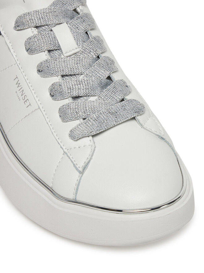 TWINSET Сникърси TWINSET 251TCP042 Бял