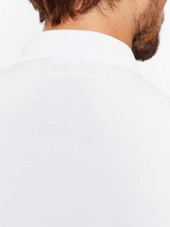 KARL LAGERFELD KARL LAGERFELD Poloshirt 745022 500221 Weiß Regular Fit