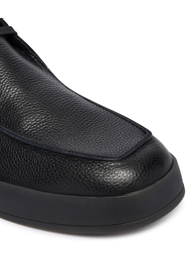 Calvin Klein Schnürschuhe Calvin Klein Hybrid Cup Apron Boot Lth HM0HM01987 Schwarz
