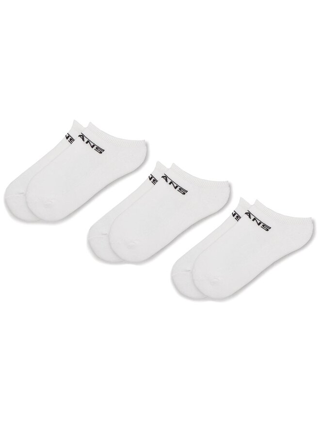 Vans 3 pares de calcetines cortos para mujer Vans Classic Kick VN000XNRWHT Blanco