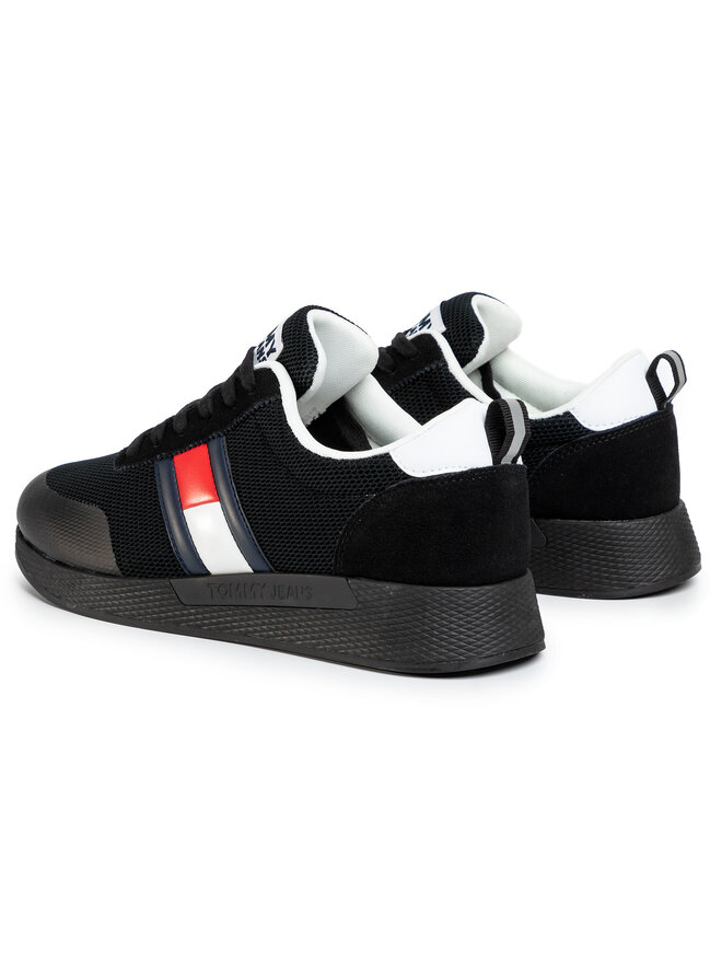 Tommy Jeans Sneakers Tommy Jeans Flexi Tommy Jeans Flag Sneaker EM0EM00400 Negru