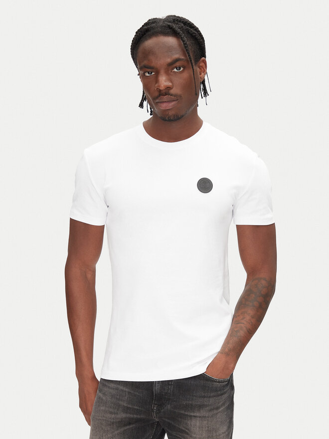 Just Cavalli Just Cavalli T-Shirt 78OAHT12 Weiß Slim Fit