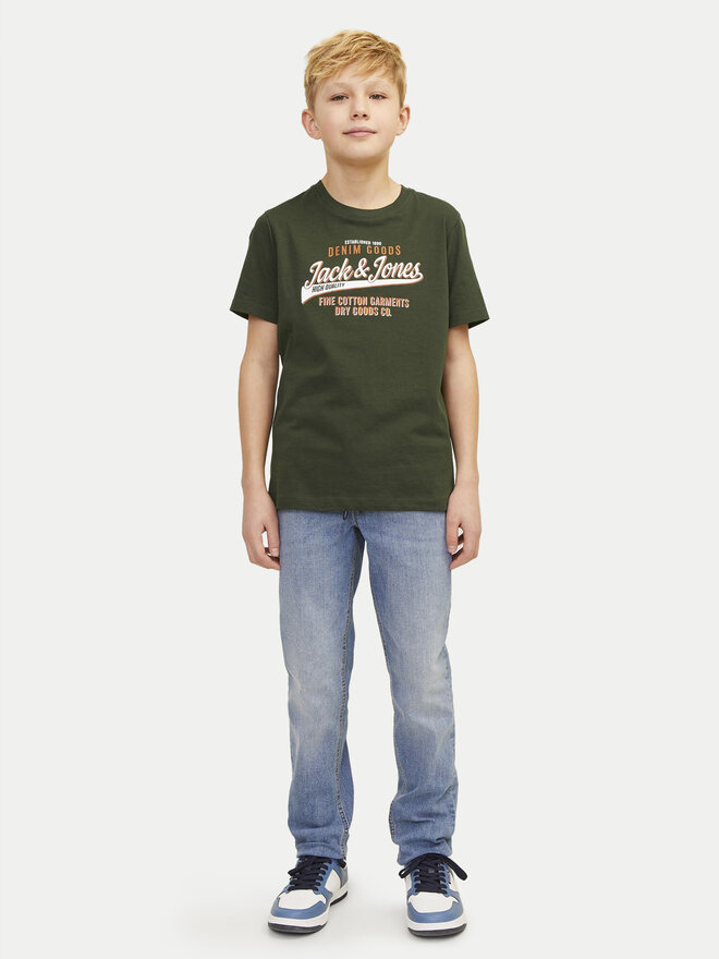 Jack&Jones Junior Jack&Jones Junior Marškinėliai Logo 12258876 Žalia Regular Fit
