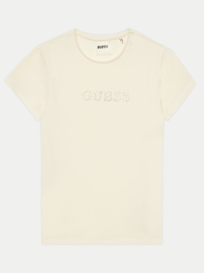 Guess Guess T-Shirt J4RI49 J1314 Μπεζ Regular Fit