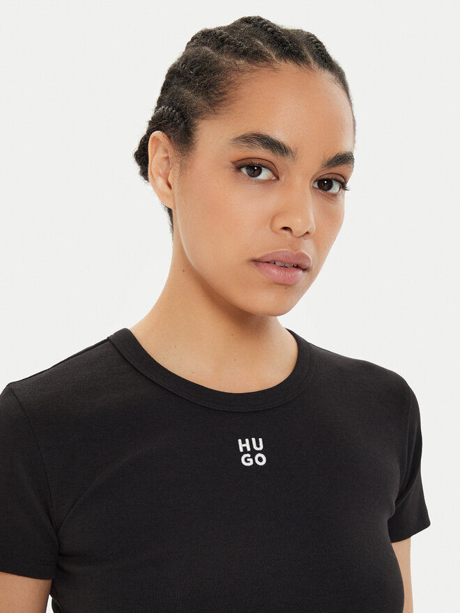 HUGO Hugo T-Shirt Delanor 50512000 Schwarz Slim Fit
