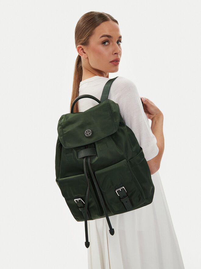 Tory Burch Zaino Tory Burch Virginia Flap Backpack 85061 Verde
