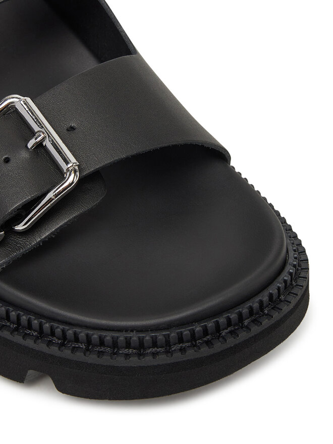 Tommy Jeans Pantoletten Tommy Jeans Double Strap Sandal EN0EN02753 Schwarz