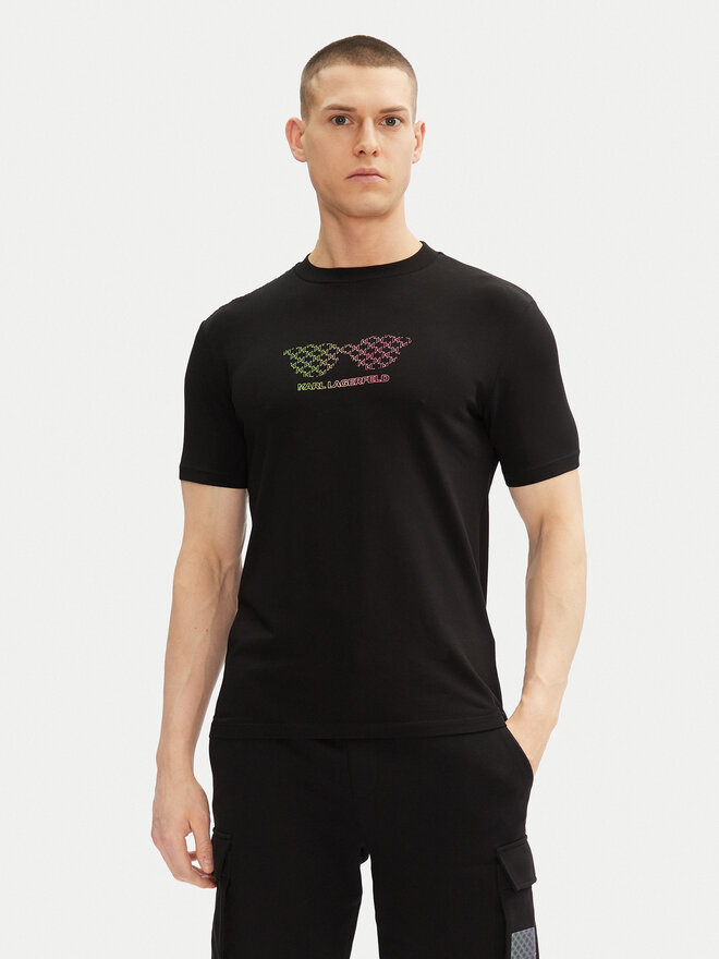 KARL LAGERFELD KARL LAGERFELD Camiseta 755402 552235 Negro Regular Fit
