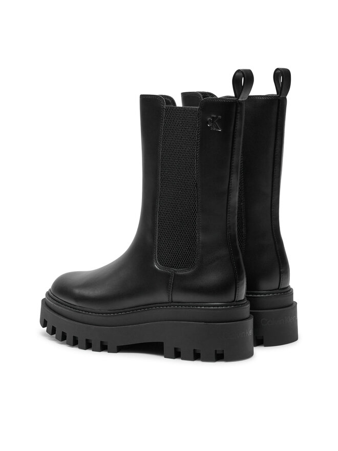 Calvin Klein Jeans Klassische Stiefeletten Calvin Klein Jeans Flatform YW0YW01542 Schwarz