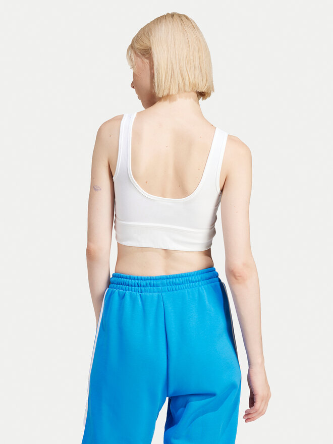 adidas adidas Σουτιέν τοπ adicolor Trefoil IN4116 Λευκό