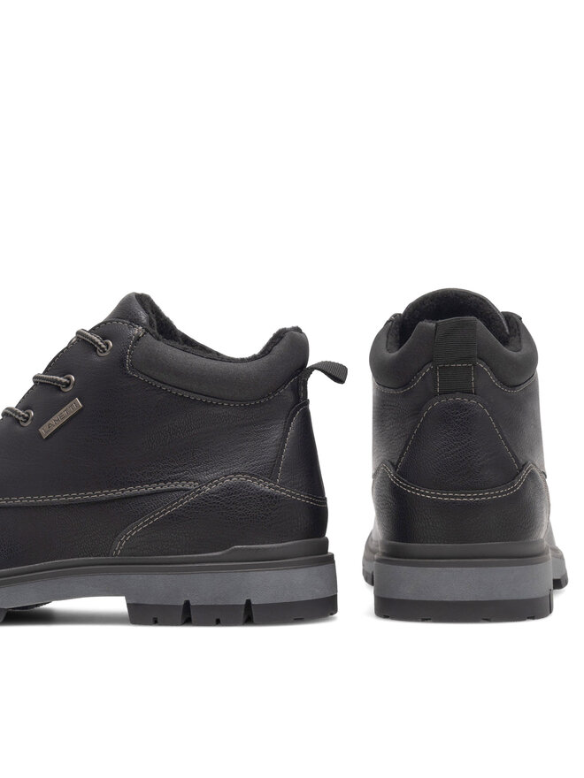 Lanetti Schnürschuhe Lanetti MYL8468-2 Schwarz