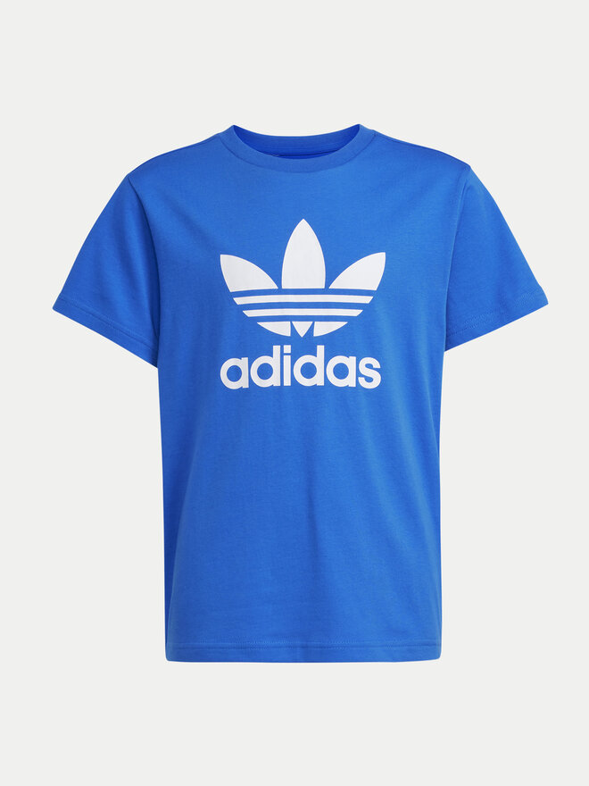 adidas adidas Marškinėliai adicolor Trefoil IY7425 Mėlyna Regular Fit