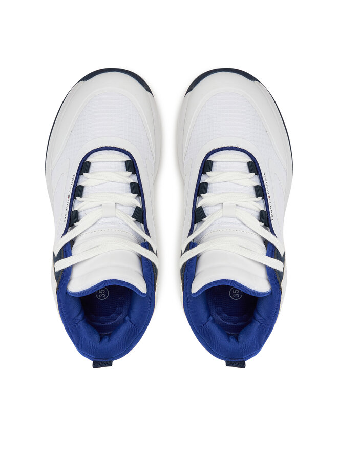 Tommy Hilfiger Sneakersy Tommy Hilfiger Low Cut Lace-Up T3B9-33884-1695 Biały
