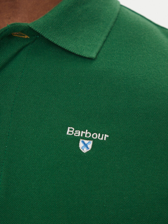 Barbour Barbour Poloshirt Original Sports MML0358OL72 Grün Tailored Fit