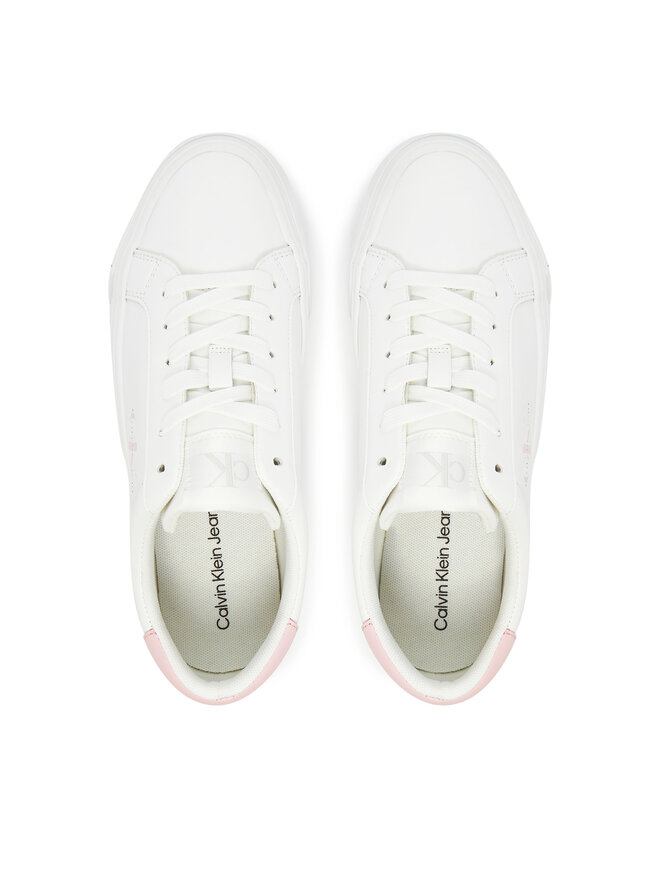 Calvin Klein Jeans Sportcipők Calvin Klein Jeans Vulc Flatf Lth Logo Tag YW0YW01873 Fehér