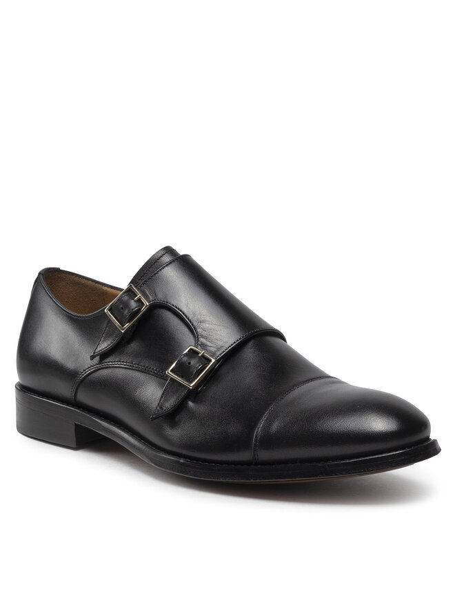 Lord Premium Półbuty Lord Premium Double Monks 5502 Czarny