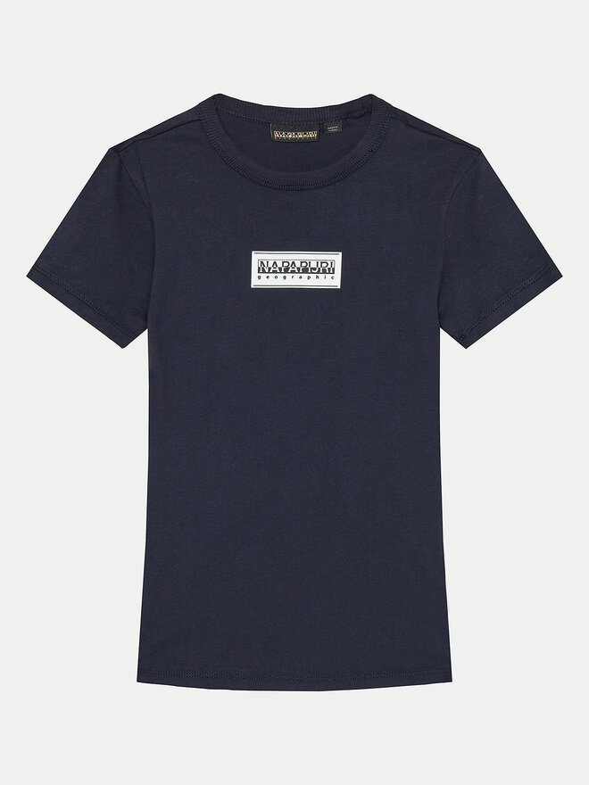 Napapijri Napapijri T-Shirt Chamois NP0A4HYL D Dunkelblau Regular Fit