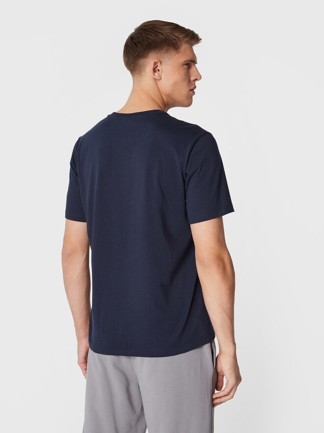 Champion Champion Majica Script Logo Embroidery 218007 Mornarsko modra Regular Fit
