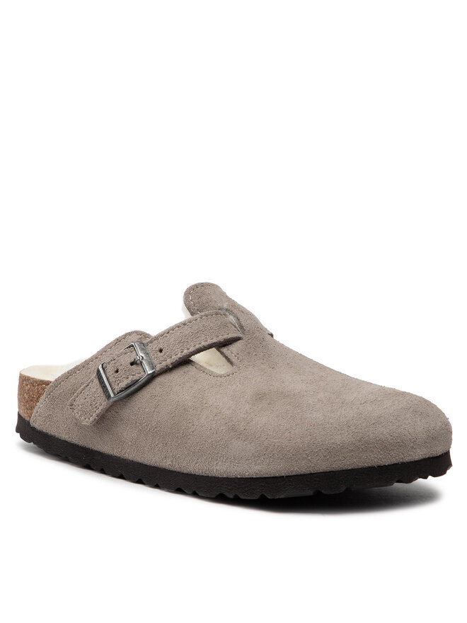 Birkenstock Hausschuhe Birkenstock Boston Vl/ Shearling 1017651 Grau