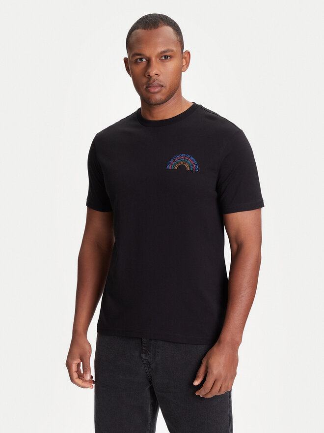 United Colors Of Benetton United Colors Of Benetton T-Shirt 3I1XU1096 Μαύρο Regular Fit