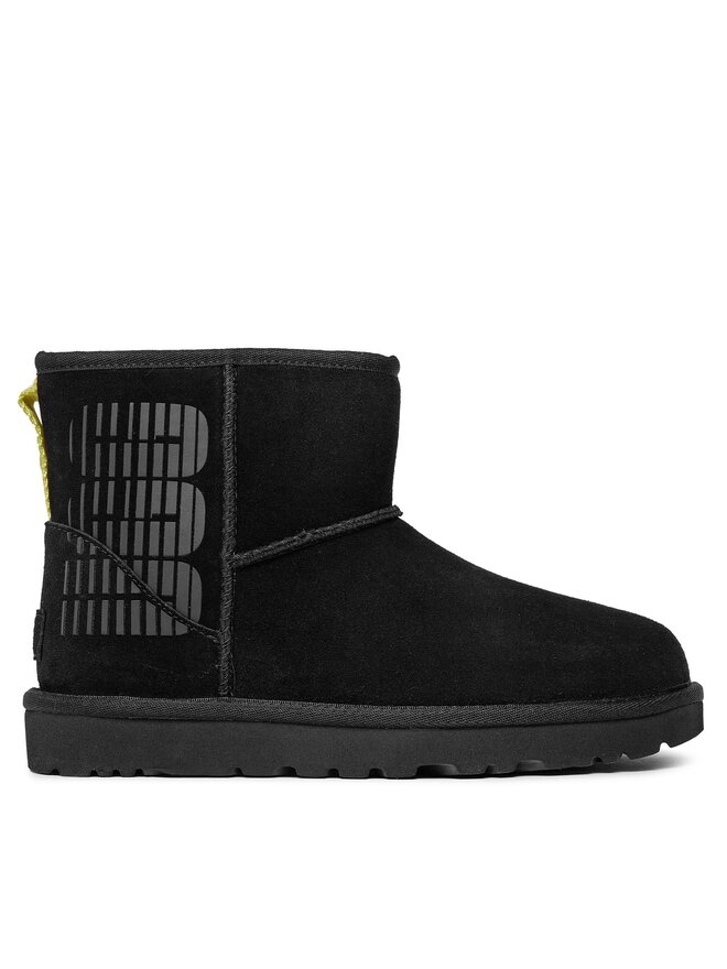 Ugg Μπότες Χιονιού Ugg W Classic Mini Ugg Side Logo 1144057 Μαύρο