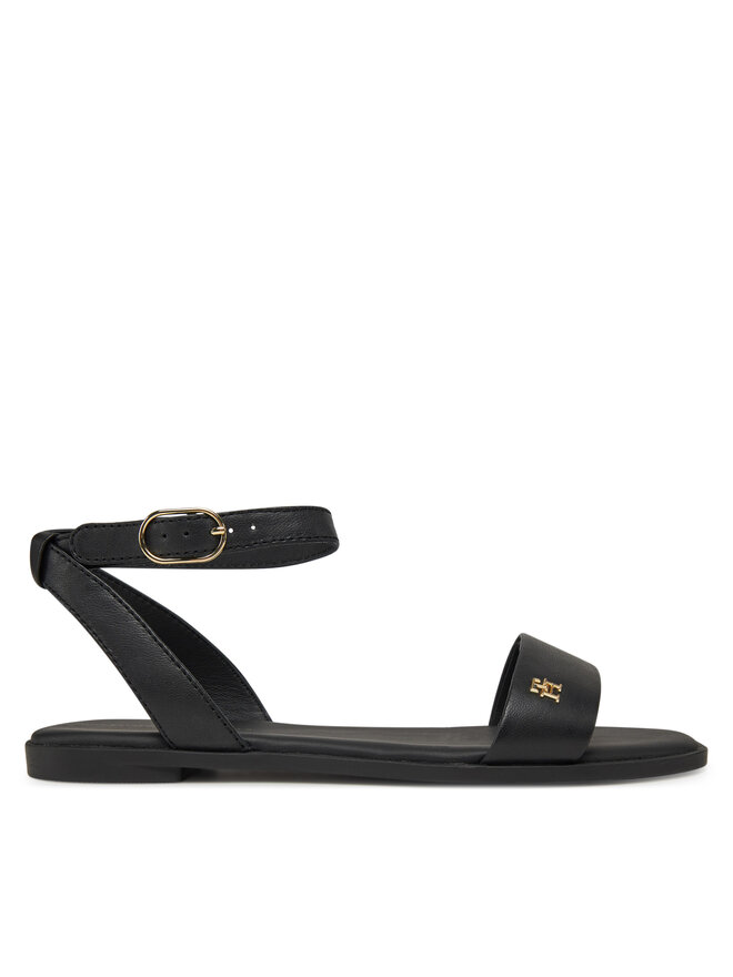 Tommy Hilfiger Sandalias Tommy Hilfiger Ankle Strap Leather Sandal FW0FW08422 Negro