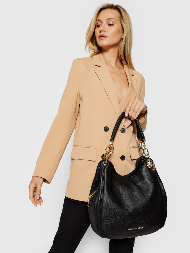 Handtasche MICHAEL Michael Kors Lillie 30T9G0LE3L Schwarz eschuhe