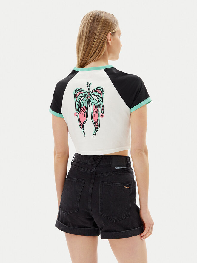 Volcom Volcom Camiseta Alix 2 B3512506 Blanco Slim Fit