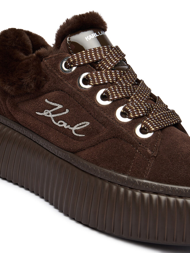 KARL LAGERFELD Sneakers KARL LAGERFELD Kreeper Lo KL42312L Dunkelbraun