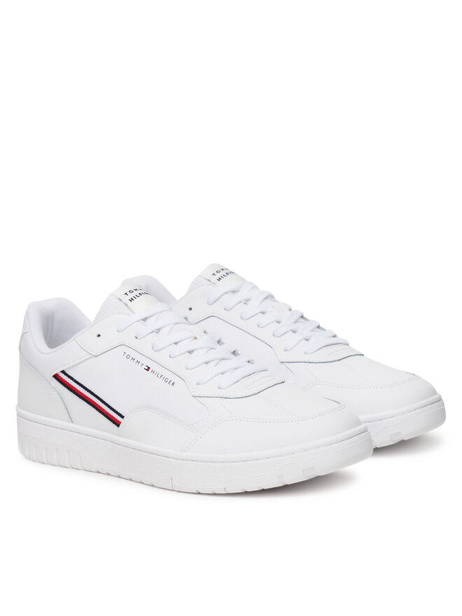 Tommy Hilfiger Αθλητικά Tommy Hilfiger Th Basket Core Stripes FM0FM05631 Λευκό