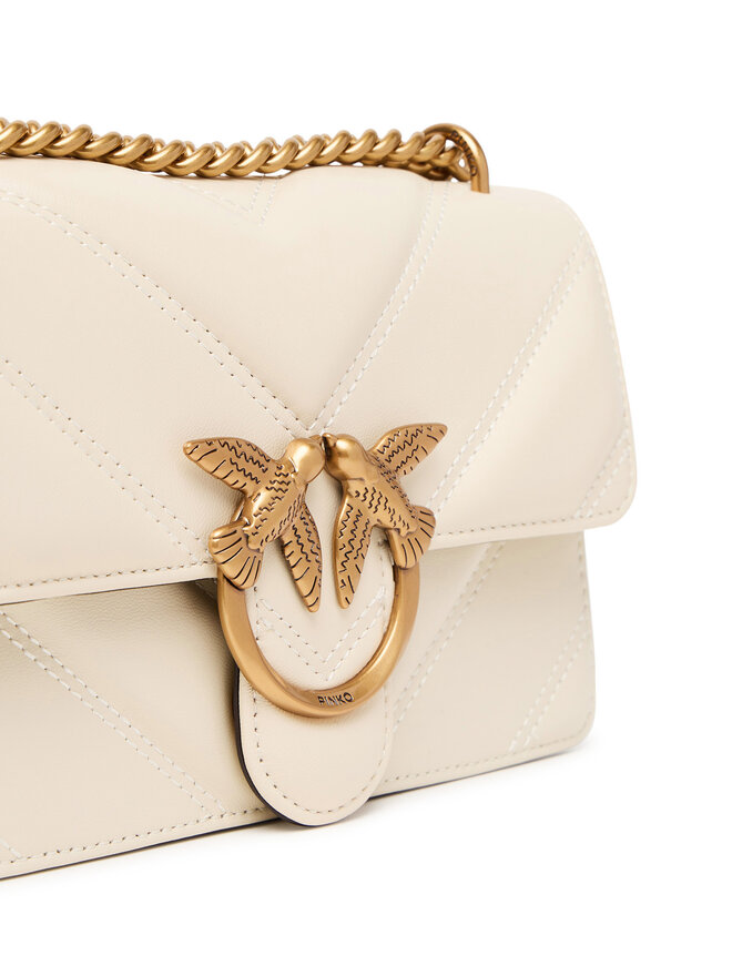 PINKO Handtasche PINKO Love One Mini Light Dc. Al 25-26 PLTT 104550 A2OS Écru