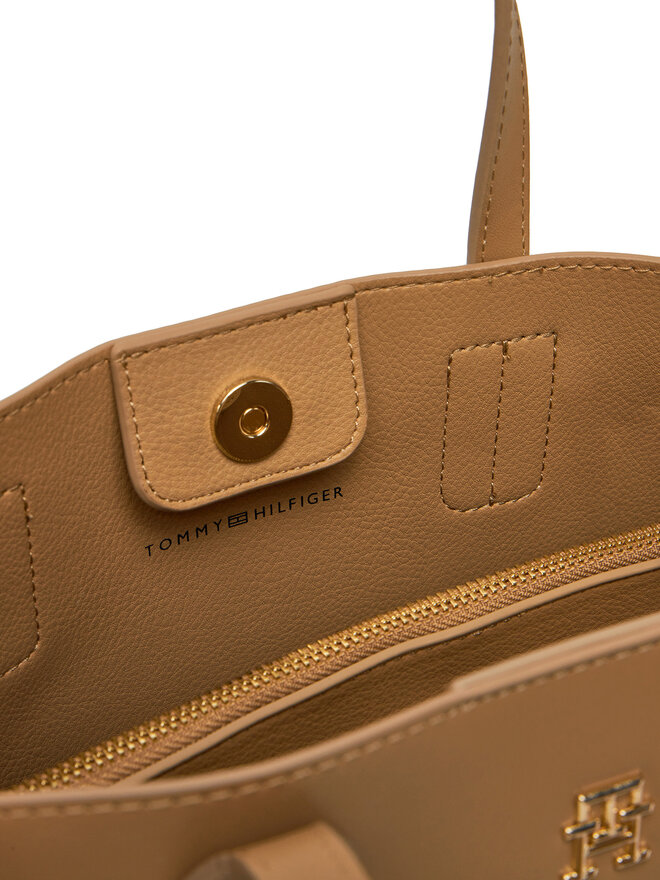 Tommy Hilfiger Táska Tommy Hilfiger Th Distinct Mini Tote AW0AW17192 Barna