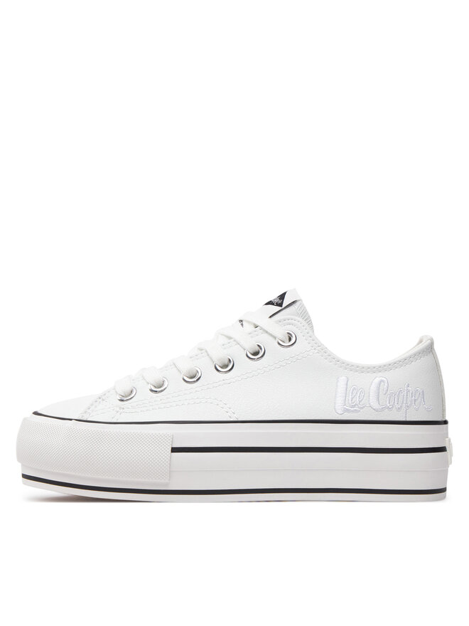 Lee Cooper Πάνινα παπούτσια Lee Cooper LCW-24-31-2221LA Λευκό