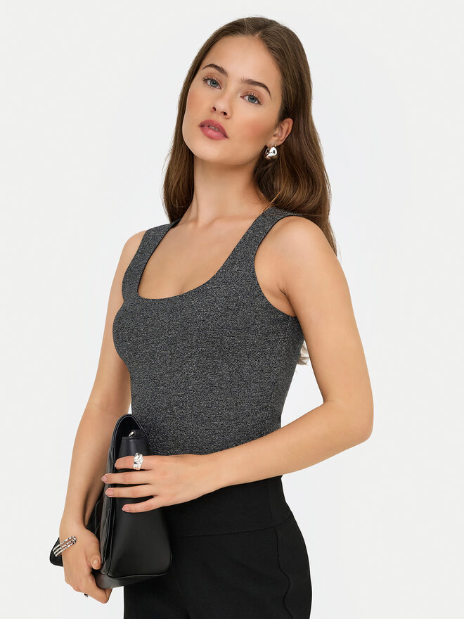 ONLY ONLY Top Lea 15356494 Gris Regular Fit