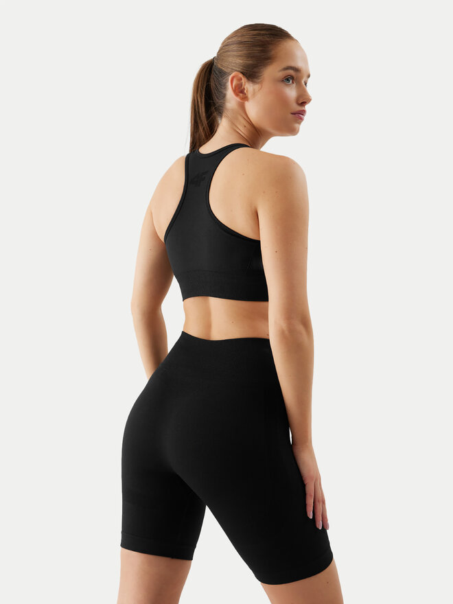 4F 4F Sujetador deportivo 4FWSS24USBAF116 Negro