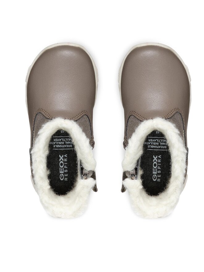 Geox Kozačky Geox B Balu' Girl B362ZA 0BCBL C9006 Šedá