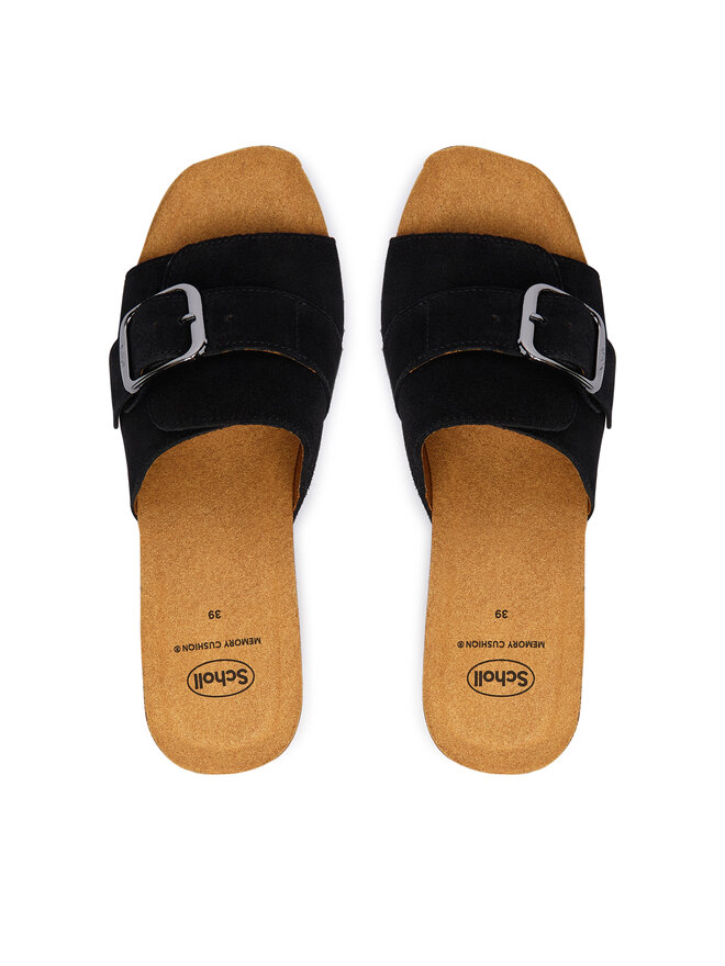 Scholl Pantoletten Scholl Tropica Buckle Med. MF00880 Schwarz