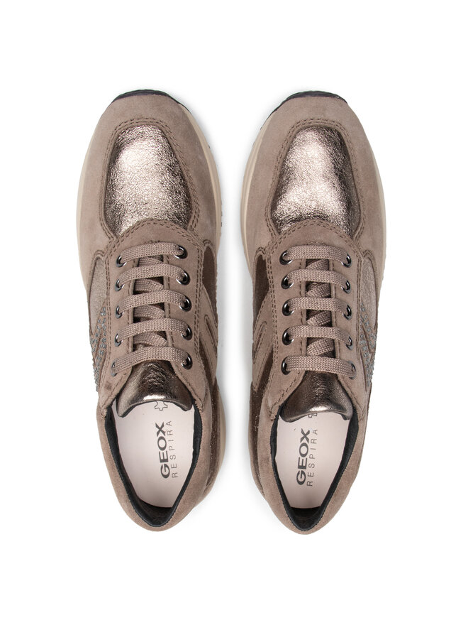 Sneakers Geox D Happy C D5462C 022CF C5M9H Beige eschuhe