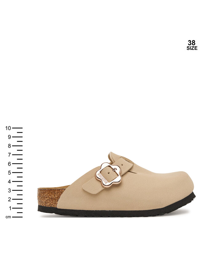 Birkenstock Pantoletten Birkenstock Boston Flower Buckle 1030630 S Beige