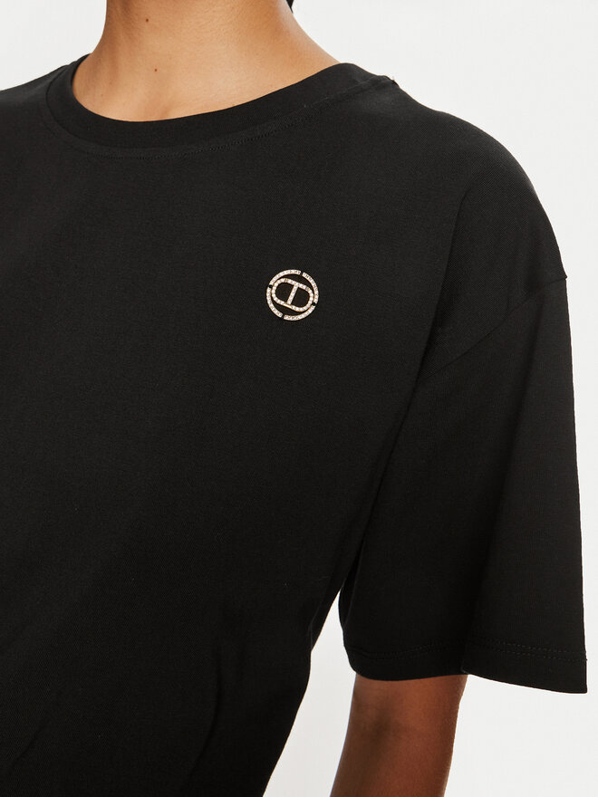 TWINSET TWINSET Camiseta 242TP2521 Negro Loose Fit
