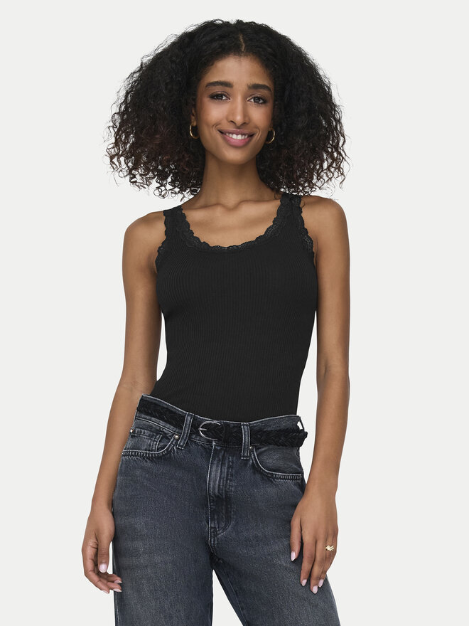 ONLY ONLY Top Sara 15345994 Schwarz Slim Fit