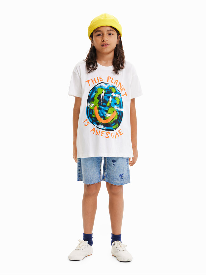 Desigual Desigual Majica 23SBTK09 Pisana Regular Fit