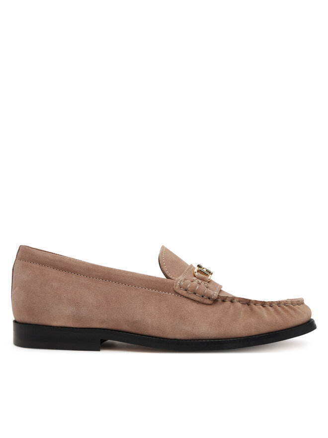 Tommy Hilfiger Półbuty Tommy Hilfiger Soft Suede Horsebit Loafer FW0FW08649 Beżowy
