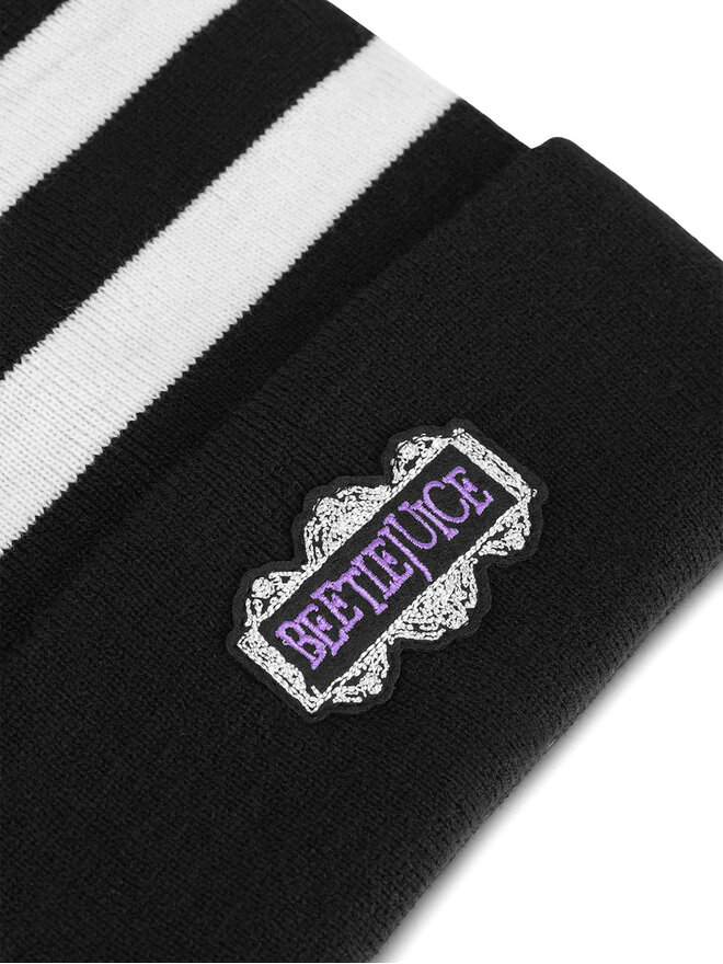 BEETLEJUICE Čepice BEETLEJUICE ACCCS-AW24-323WBBJ Černá
