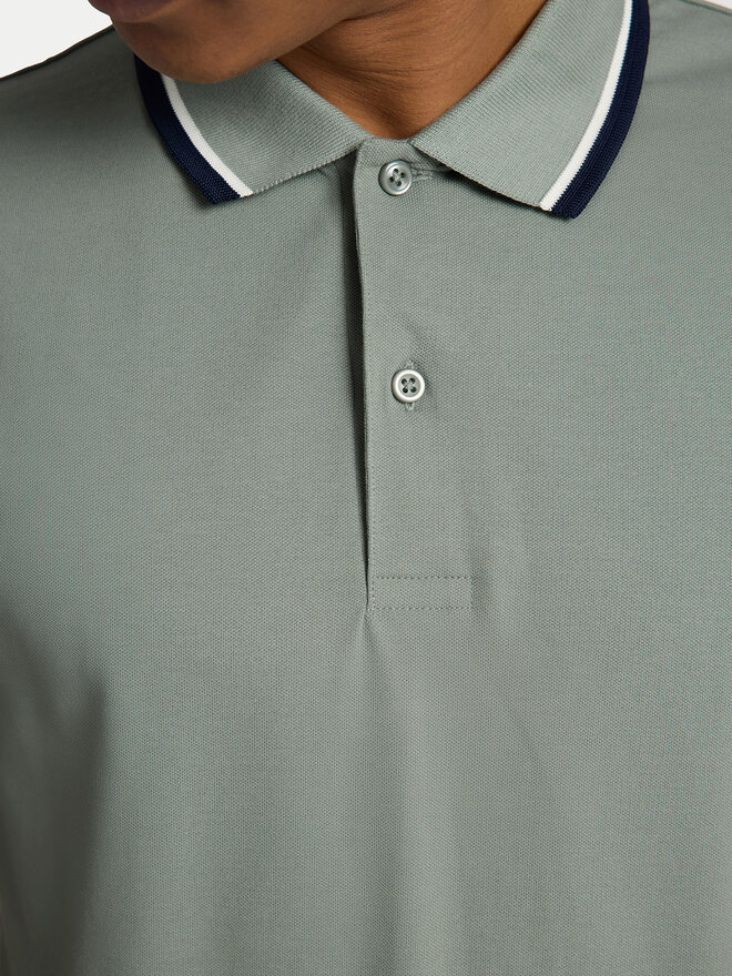Selected Homme Selected Homme Pólóing 16095852 Zöld Slim Fit