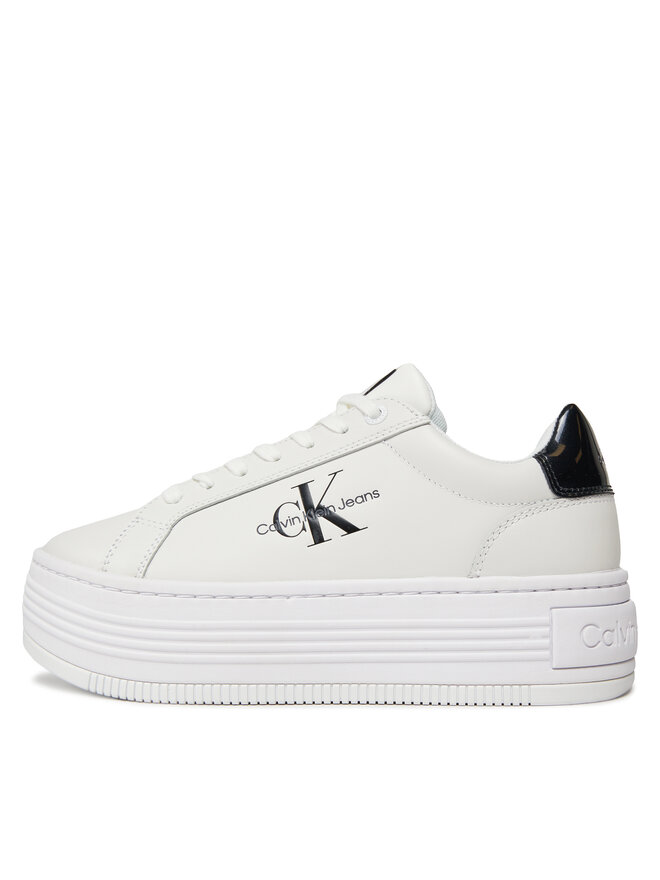 Calvin Klein Jeans Sneakers Calvin Klein Jeans Bold Platf Low Lace Lth Ml Met YW0YW01431 Alb