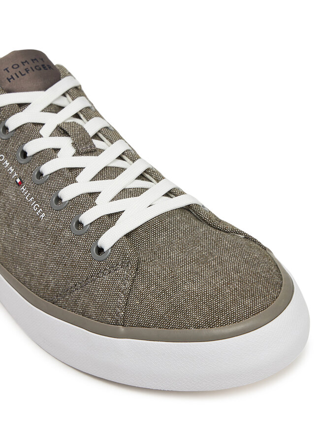 Tommy Hilfiger Tenisenes Tommy Hilfiger Th Hi Vulc Low Core Chambray FM0FM05389 Pelēks